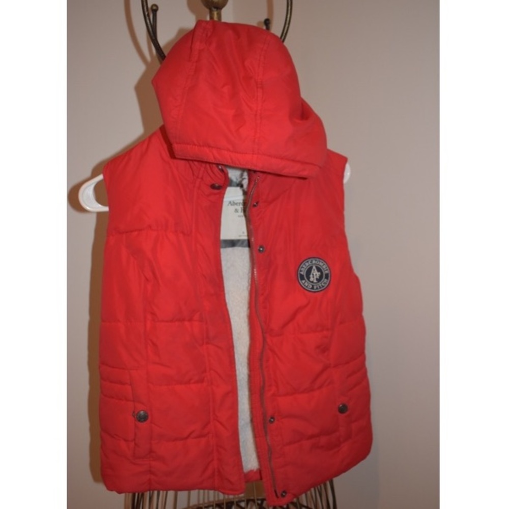 Fur Lined Abercrombie & Fitch Hooded Vest